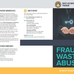 State Auditor - Whistleblower Brochure