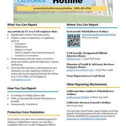 UCR Whistleblower Poster