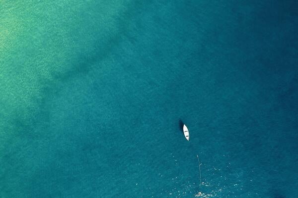 Aerial Photo of Boat on Sea